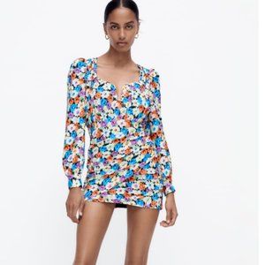 ZARA Floral Print Dress